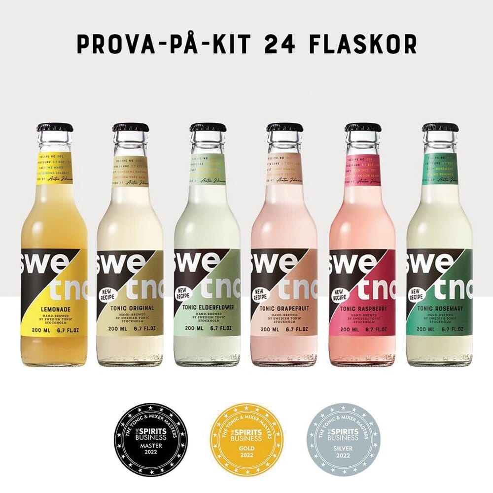 Prova På Kit om 24 flaskor från Swedish Tonic