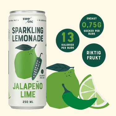 Sparkling Lemonade med smak av Jalapeno och lime