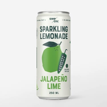 Sparkling Lemonade utan tillsatt socker med smak av Jalapeno och Lime