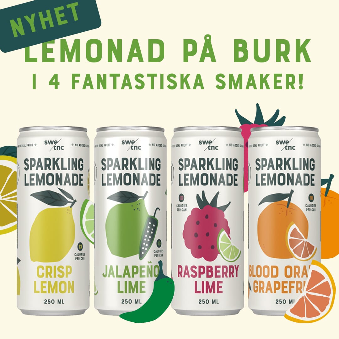 Svensk lemonad utan tillsatt socker från Swedish Tonic
