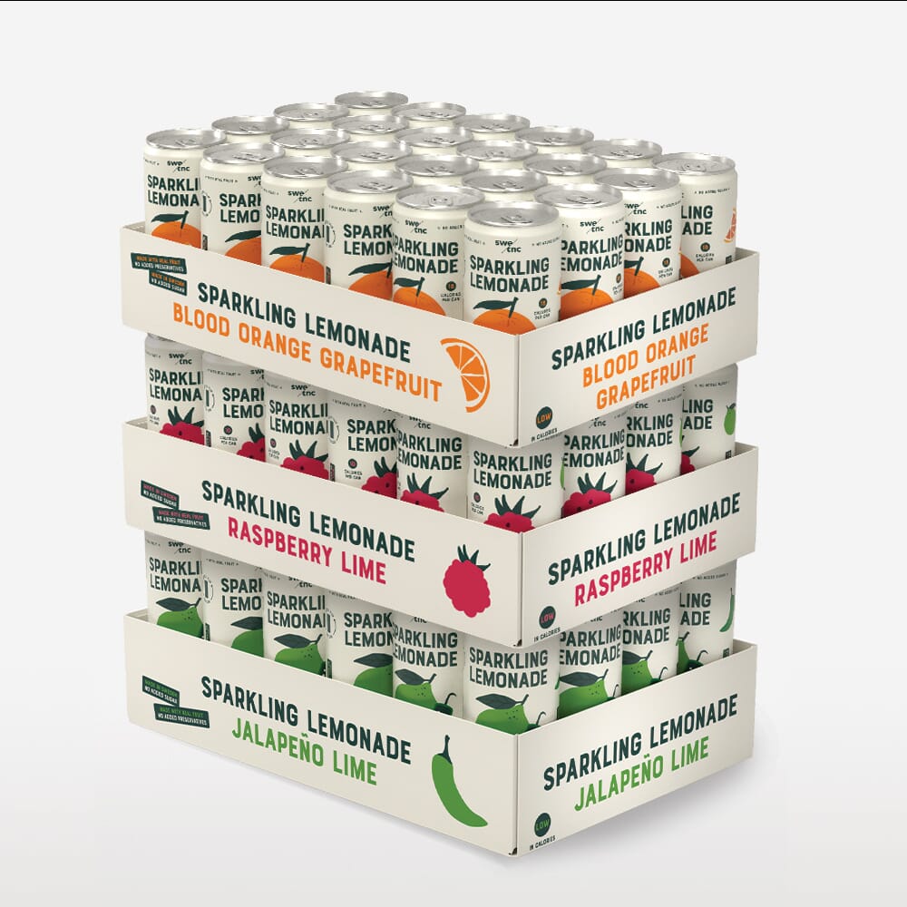 Välj 3 valfria smaker av Sparkling Lemonades